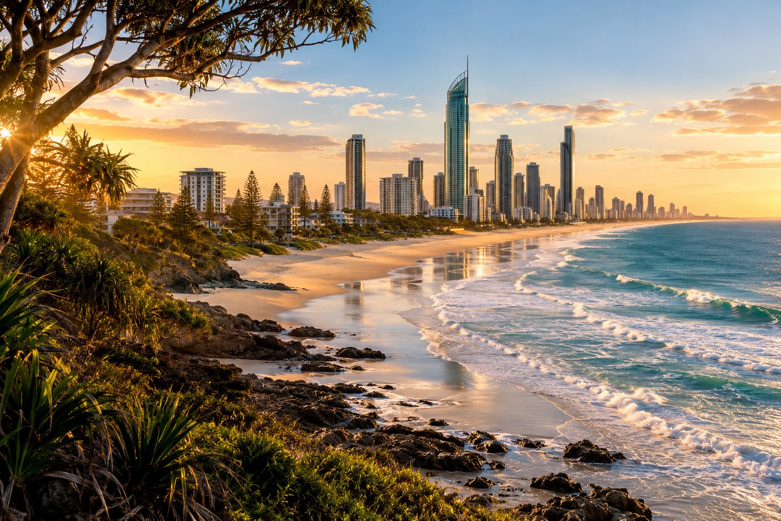 Illustrative scenic view of Gold Coast / QLD